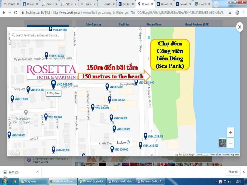 Rosetta Beach Hotel & Apartment Дананг Екстериор снимка